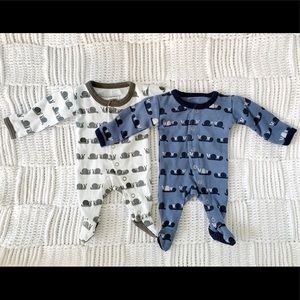 Newborn L’ovedbaby Sleepers Snails Up to 7lbs